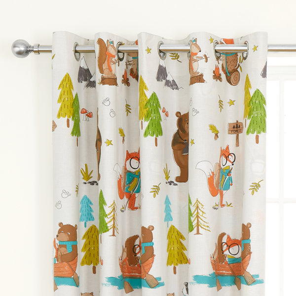 Nursery store curtains woodland